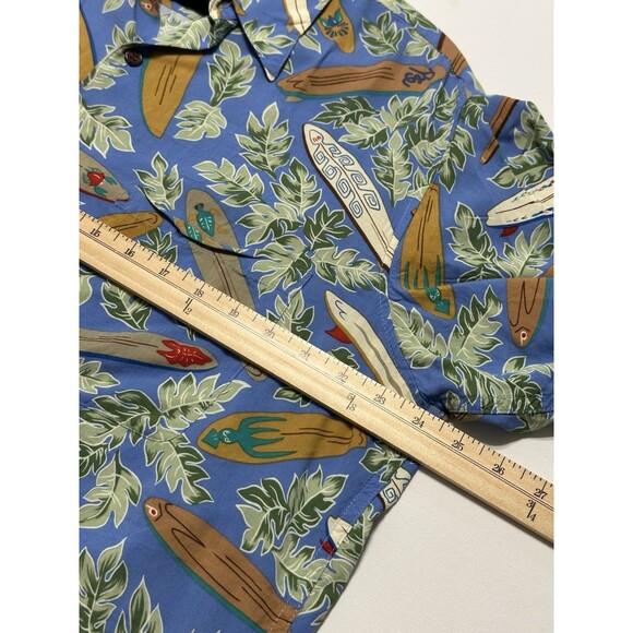 Reyn Spooner Dietrich Varez Hawaiian Shirt Mens Large Surf Board Floral Rayon - Picture 7 of 9